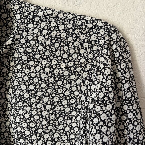 Tory Burch Silk Ditsy Boho Floral-print Bow Tie Neck Blouse Long Sleeve Top - Picture 7 of 15